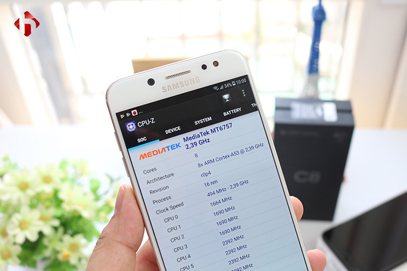Hiệu năng của 39Go99 Galaxy C8