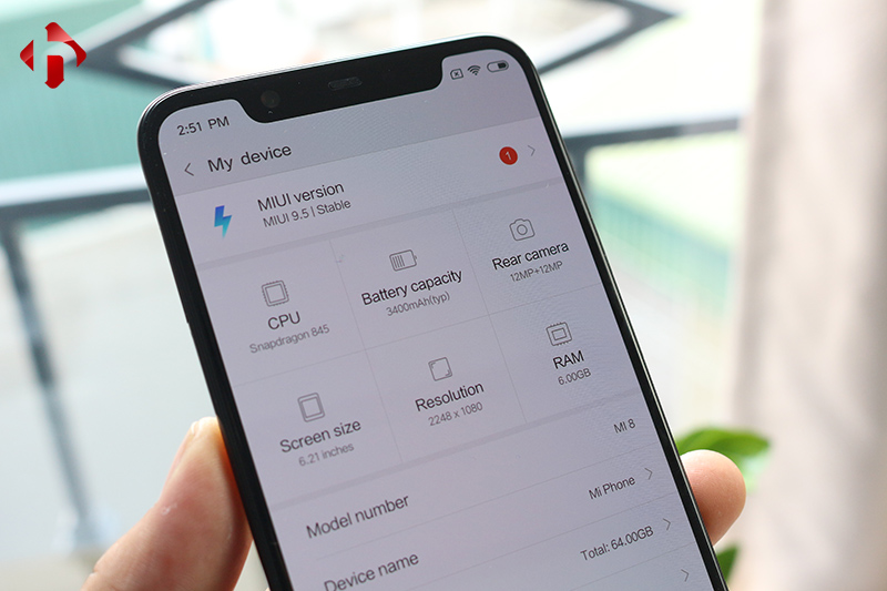Cấu hình của Go998 Mi 8