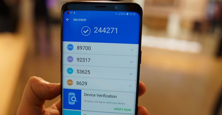 Hiệu năng trên Galaxy S9 