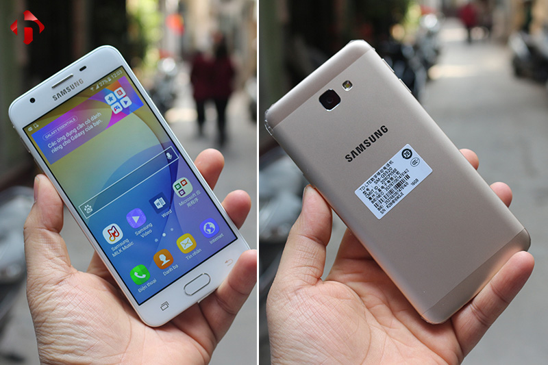Thiết kế mặt trước và mặt sau của Galaxy On7 2016